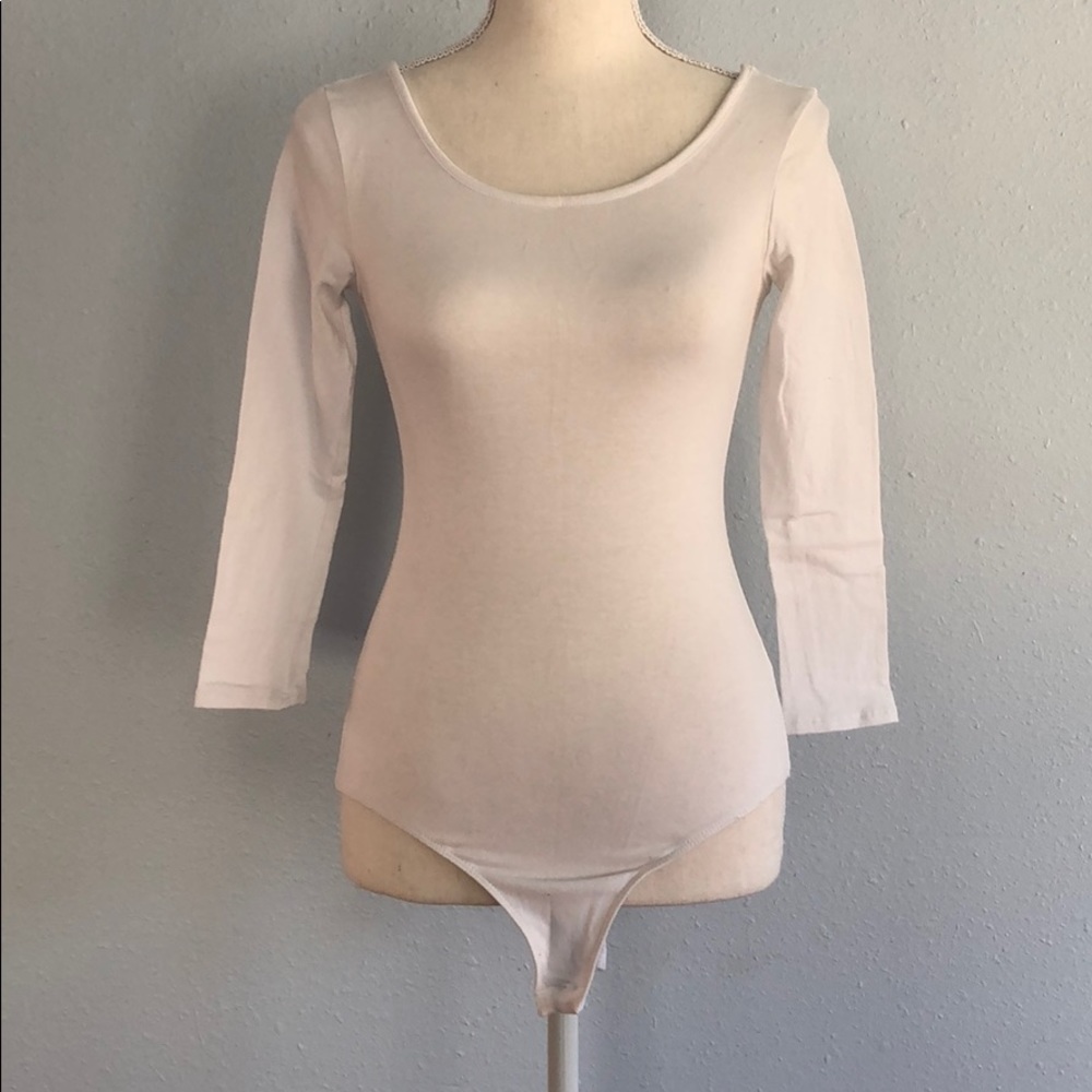 Basic white bodysuit. NWOT